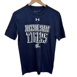 Under Armour Jackson‎ State Tigers Mens XS T-Shirt Navy Blue College Football
